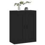 HKH Armario de pared alto en derivados de madera, Aluminio 69,5 x 34 x 90 cm - Negro