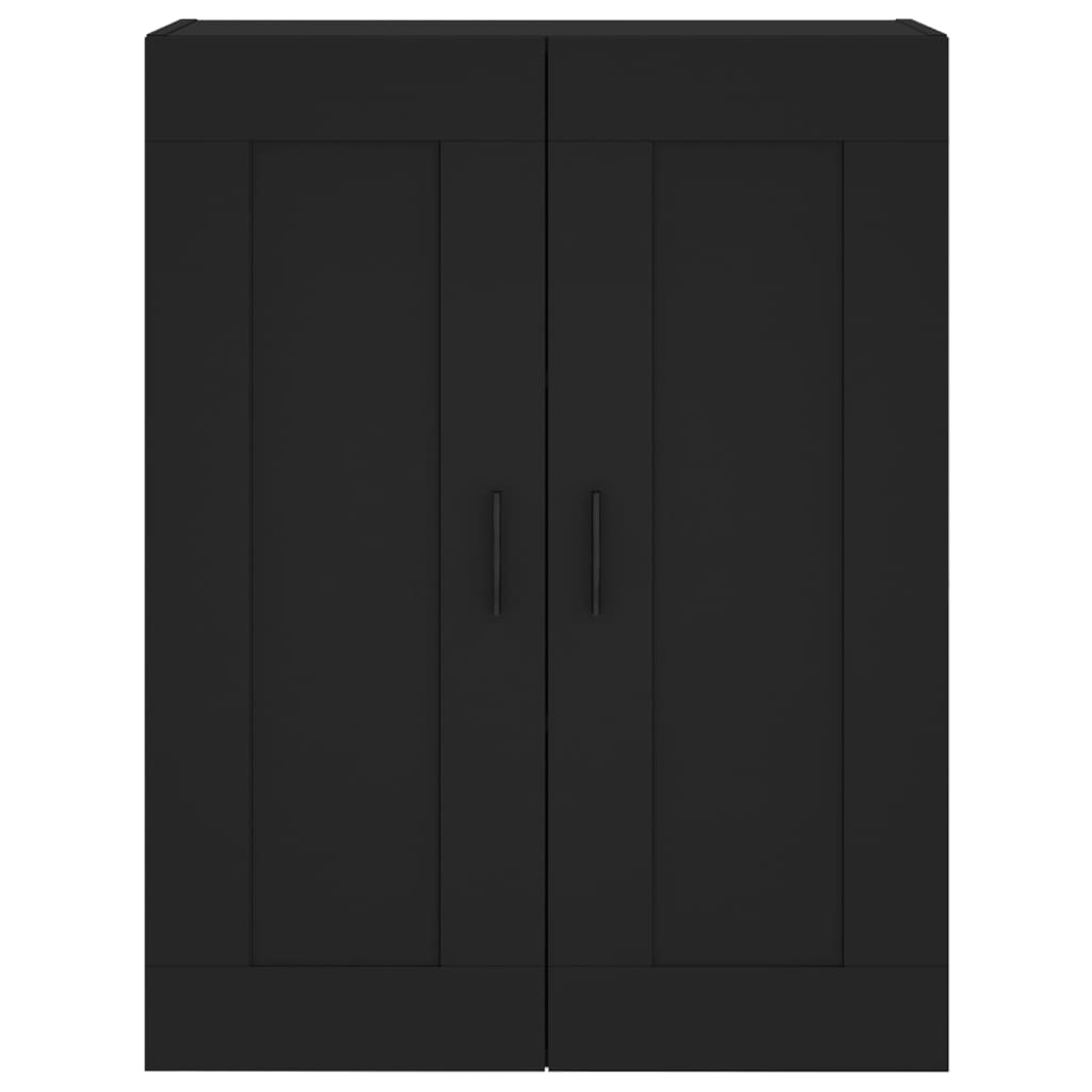 HKH Armario de pared alto en derivados de madera, Aluminio 69,5 x 34 x 90 cm - Negro