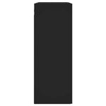 HKH Armario de pared alto en derivados de madera, Aluminio 69,5 x 34 x 90 cm - Negro
