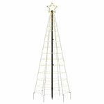 HKH Árvore de Natal LED com Spikes e 220 Leds - Branco Quente
