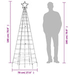 HKH Árvore de Natal LED com Spikes 220 Leds - Branco Frio
