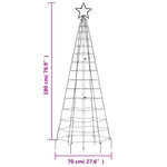HKH Árvore de Natal LED com Spikes 220 Leds - Branco Frio