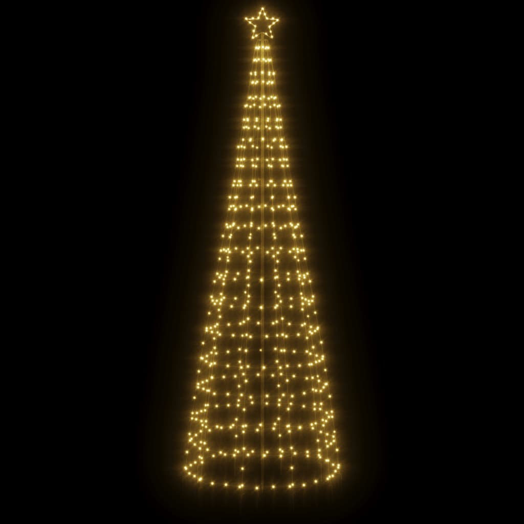 HKH Árbol de Navidad LED con Estacas y 570 Leds - Blanco Cálido