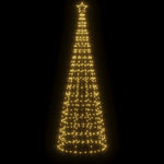 HKH Árvore de Natal LED com Spikes e 570 Leds - Branco Quente