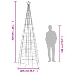 HKH Árvore de Natal LED com Spikes e 570 Leds - Branco Quente