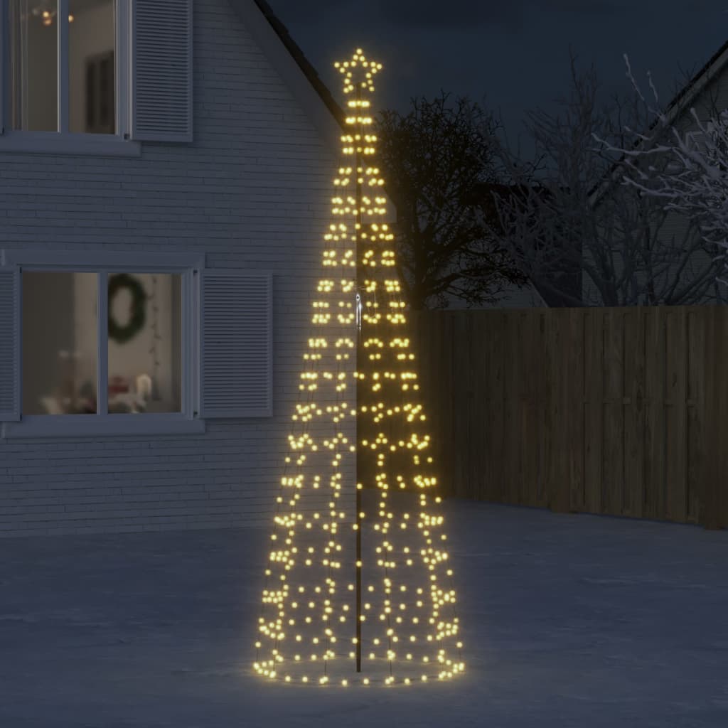 HKH Árbol de Navidad LED con Estacas y 570 Leds - Blanco Cálido