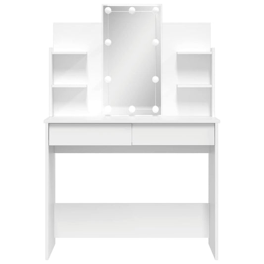 HKH Toucador com Luzes LED - 96x40x142 Cm - Branco
