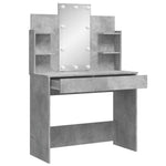 HKH Tocador con luces LED de cemento - 96x40x142 cm - Gris