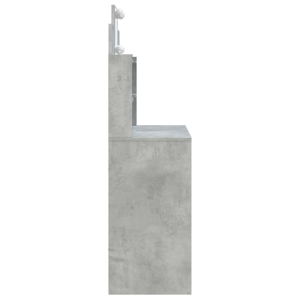 HKH Tocador con luces LED de cemento - 96x40x142 cm - Gris