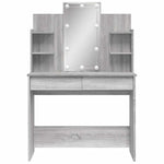HKH Tocador con luces LED Sonoma - 96x40x142 cm - Gris