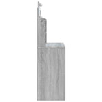 HKH Tocador con luces LED Sonoma - 96x40x142 cm - Gris