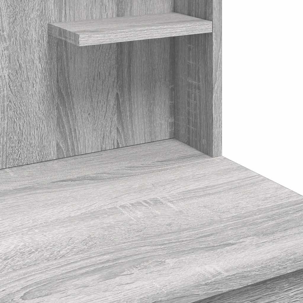 HKH Tocador con luces LED Sonoma - 96x40x142 cm - Gris