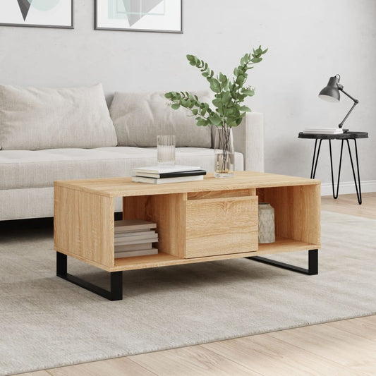 Mesa de centro HKH en derivados de madera Roble Sonoma