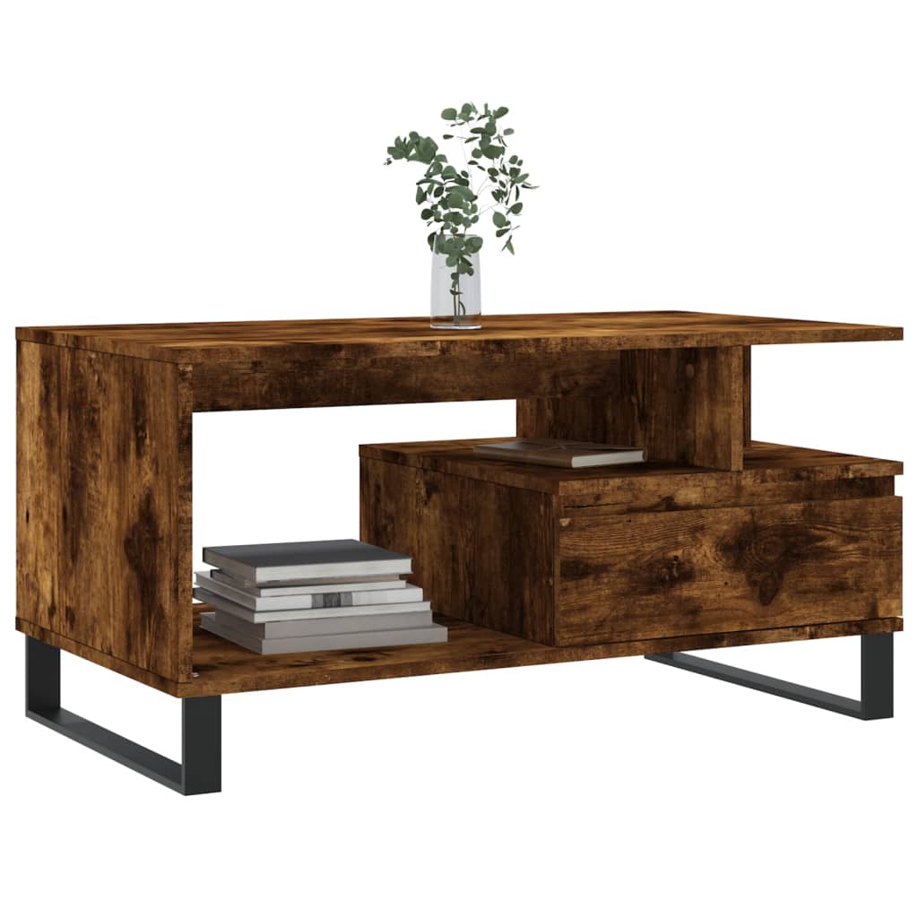 Mesa de centro HKH en derivados de madera Roble Ahumado