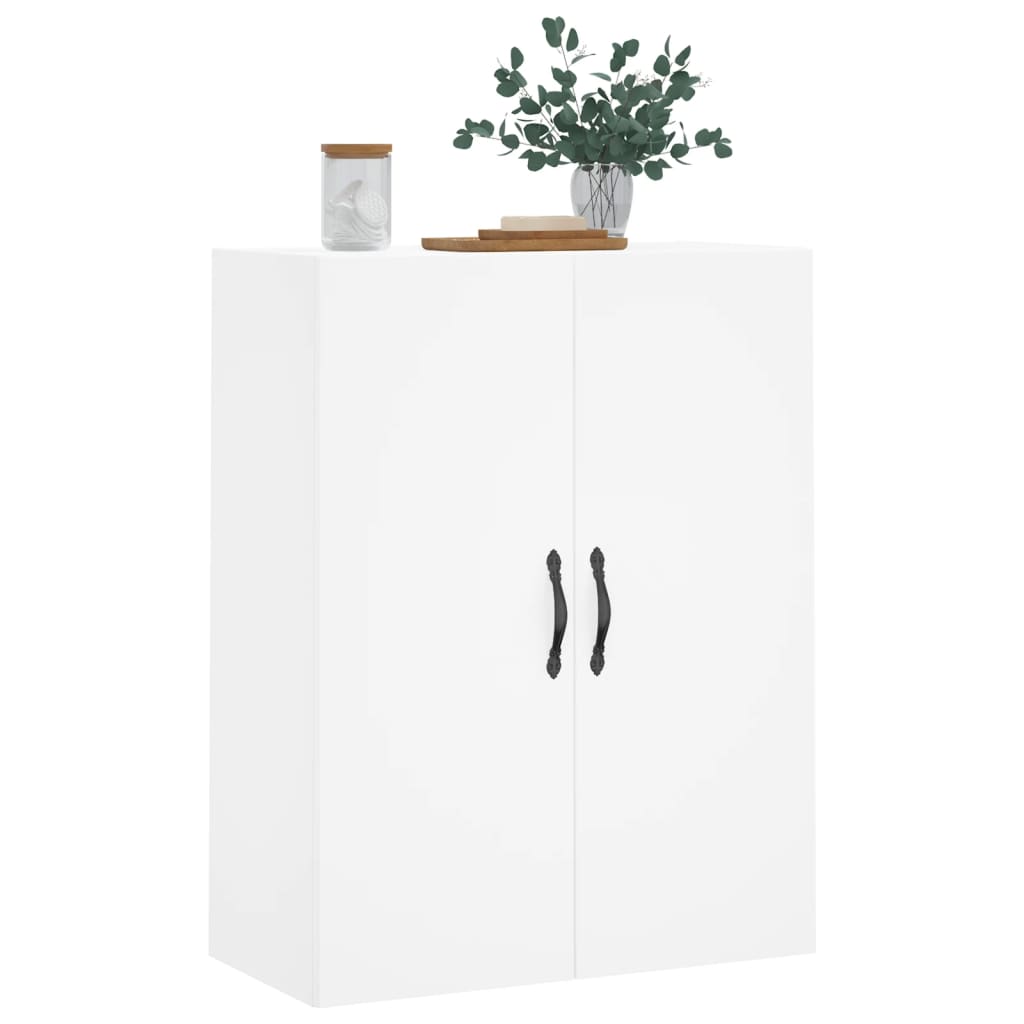 HKH Armário de Parede Alto em derivados de Madeira, Ferro 69,5 X 34 X 90 Cm - Branco