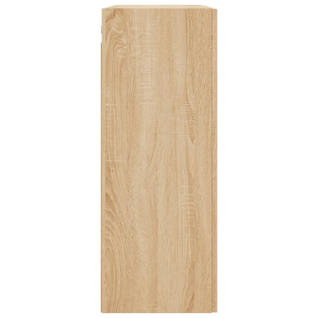 HKH Armário de Parede Alto em derivados de Madeira, Ferro 69,5 X 34 X 90 Cm - Carvalho Sonoma