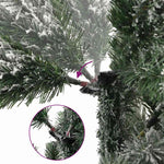 HKH Árvore de Natal Artificial Articulada com Flocos de Neve