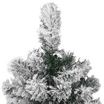 HKH Árvore de Natal Artificial Articulada com Flocos de Neve