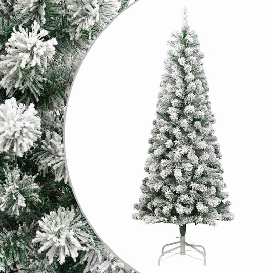 HKH Árvore de Natal Artificial Articulada com Flocos de Neve