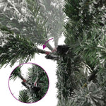 HKH Árvore de Natal Artificial Articulada com Flocos de Neve