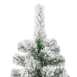 HKH Árvore de Natal Artificial Articulada com Flocos de Neve
