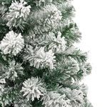 HKH Árvore de Natal Artificial Articulada com Flocos de Neve