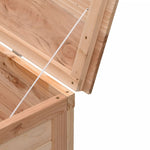 HKH Caixa De Arrumação Para Jardim 50x49x56,5 Cm Abeto Maciço - Marrom