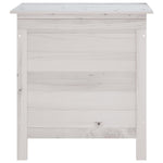 HKH Caixa De Arrumação P/ Jardim 50x49x56,5 Cm Abeto Maciço - Branco