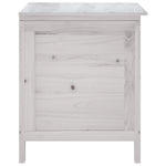 HKH Caixa De Arrumação P/ Jardim 50x49x56,5 Cm Abeto Maciço - Branco