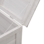 HKH Caixa De Arrumação P/ Jardim 50x49x56,5 Cm Abeto Maciço - Branco