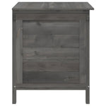 HKH Caixa Arrumação P/ Jardim 50x49x56,5 Cm Abeto Maciço - Antracite