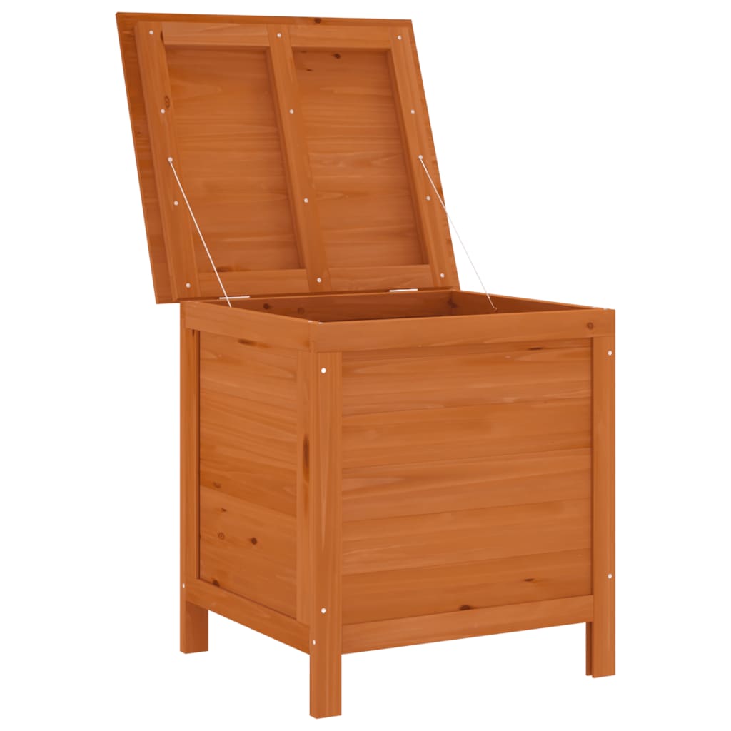HKH Baúl de Almacenamiento para Jardín 50x49x56,5cm Abeto Macizo Marrón - Marrón