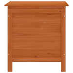 HKH Caixa De Arrumação P/ Jardim 50x49x56,5cm Abeto Maciço Castanho - Marrom