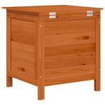 HKH Caixa De Arrumação P/ Jardim 50x49x56,5cm Abeto Maciço Castanho - Marrom
