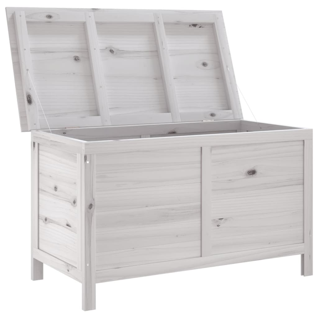 HKH Caja de Almacenamiento para Jardín 99x49,5x58,5cm Abeto Macizo - Blanco