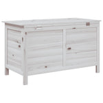 HKH Caixa De Arrumação P/ Jardim 99x49,5x58,5cm Abeto Maciço - Branco