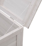HKH Caixa De Arrumação P/ Jardim 99x49,5x58,5cm Abeto Maciço - Branco