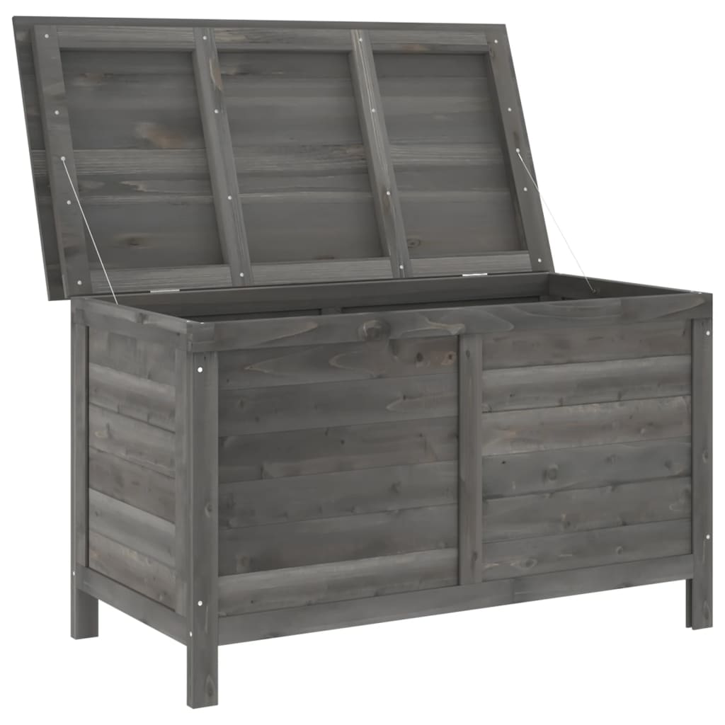 HKH Caixa Arrumação P/ Jardim 99x49,5x58,5cm Abeto Maciço - Antracite