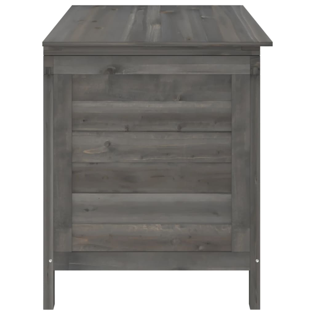 HKH Caixa Arrumação P/ Jardim 99x49,5x58,5cm Abeto Maciço - Antracite