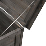 HKH Caixa Arrumação P/ Jardim 99x49,5x58,5cm Abeto Maciço - Antracite