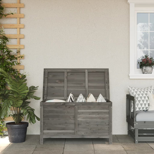HKH Caixa Arrumação P/ Jardim 99x49,5x58,5cm Abeto Maciço - Antracite