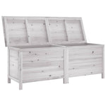 HKH Caixa Arrumação Para Jardim 150x50x56,5 Cm Abeto Maciço - Branco