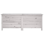 HKH Caixa Arrumação Para Jardim 150x50x56,5 Cm Abeto Maciço - Branco