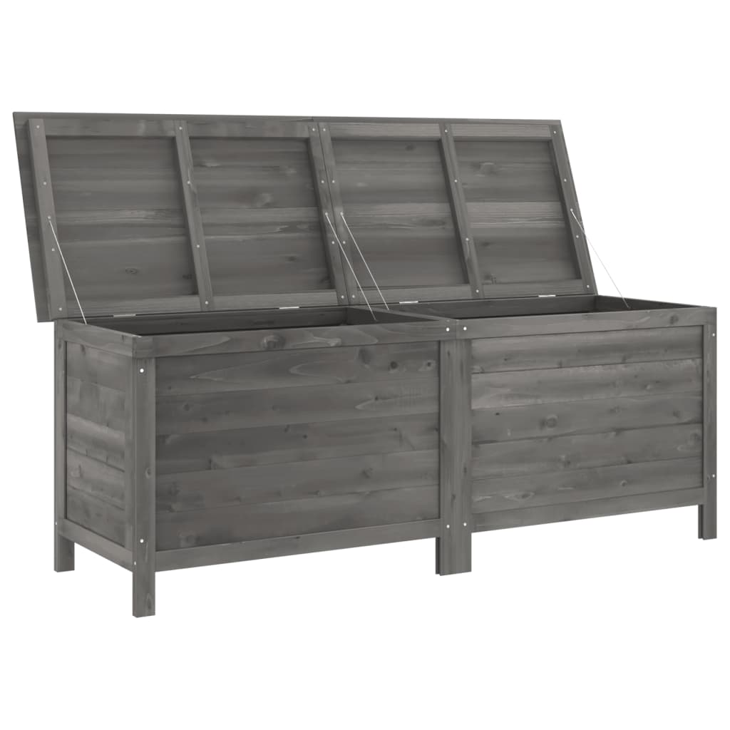 HKH Caja de Almacenamiento para Jardín 150x50x56,5 Cm Abeto Macizo - Antracita