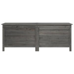 HKH Caixa Arrumação P/ Jardim 150x50x56,5 Cm Abeto Maciço - Antracite