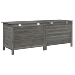 HKH Caixa Arrumação P/ Jardim 150x50x56,5 Cm Abeto Maciço - Antracite