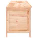 HKH Caixa De Arrumação Para Jardim 198,5x50x56,5 Cm Abeto Maciço - Marrom