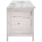 HKH Caixa Arrumação P/ Jardim 198,5x50x56,5 Cm Abeto Maciço - Branco