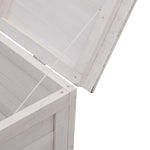 HKH Caixa Arrumação P/ Jardim 198,5x50x56,5 Cm Abeto Maciço - Branco