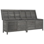 HKH Caixa Arrumação P/jardim 198,5x50x56,5cm Abeto Maciço - Antracite